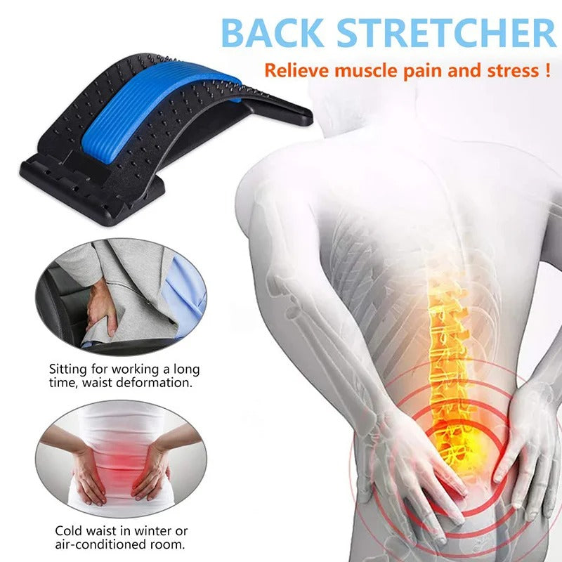 Lumbar traction Stretching Device